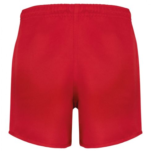 Children's Rugby Shorts Red - ProAct